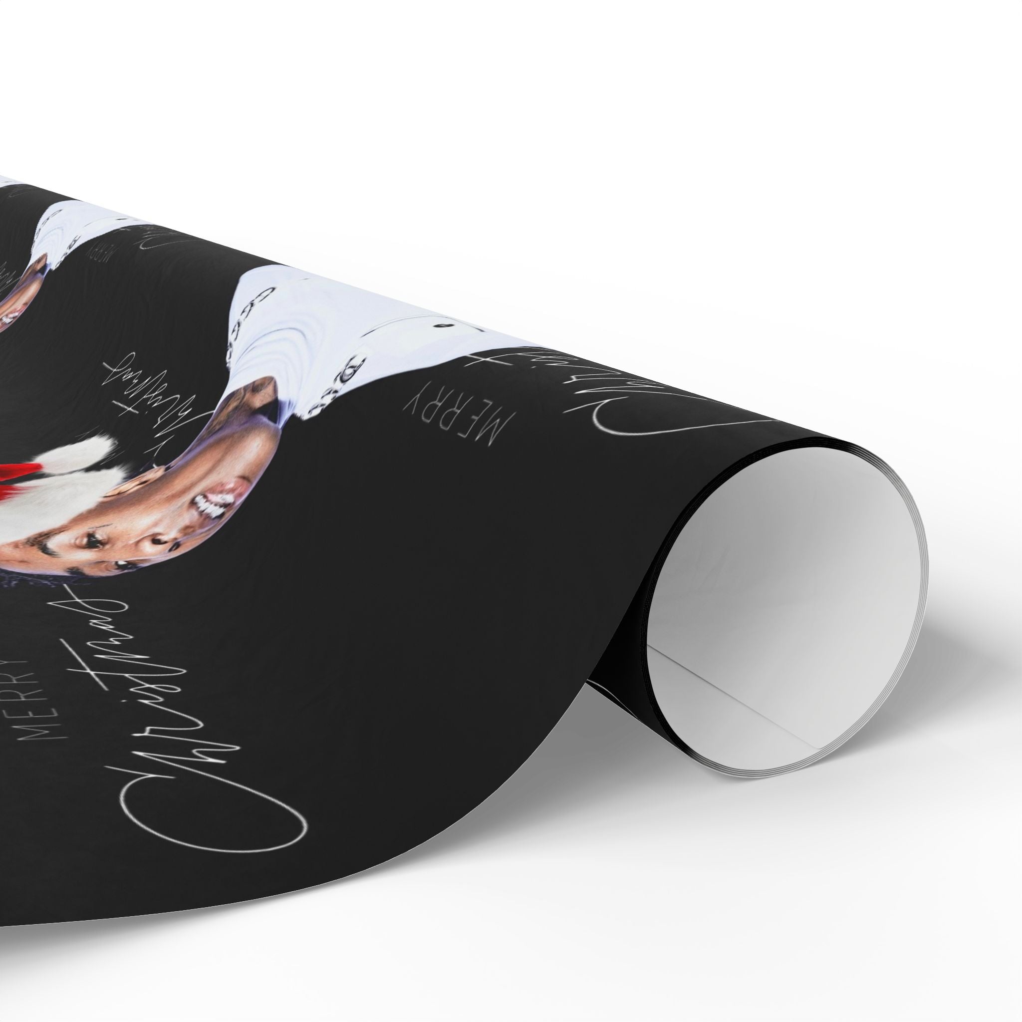 NEW 2025 Celebrity, Rapper, Black Wrapping Paper Roll | Premium Gift Wrap, Modern Gift Wrapping, Holiday Essentials