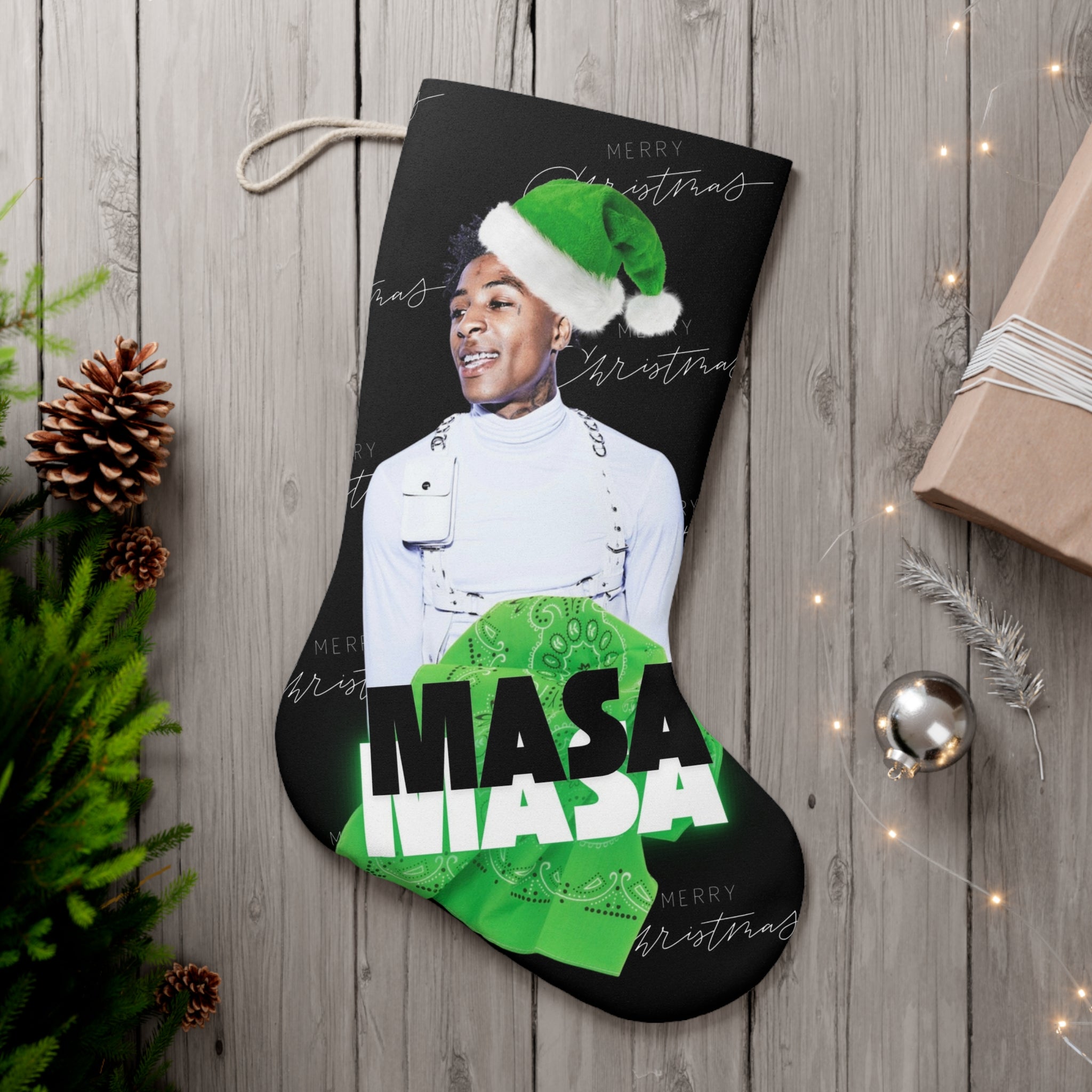 Personalized Christmas Stocking, Holiday Decor, Custom Santa Sock, Festive Gift, Xmas Decoration, Unique Gift Idea