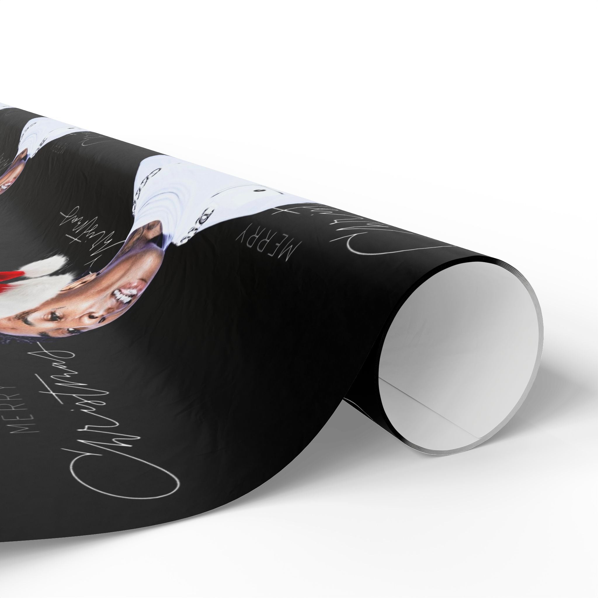NEW 2025 Celebrity, Rapper, Black Wrapping Paper Roll | Premium Gift Wrap, Modern Gift Wrapping, Holiday Essentials