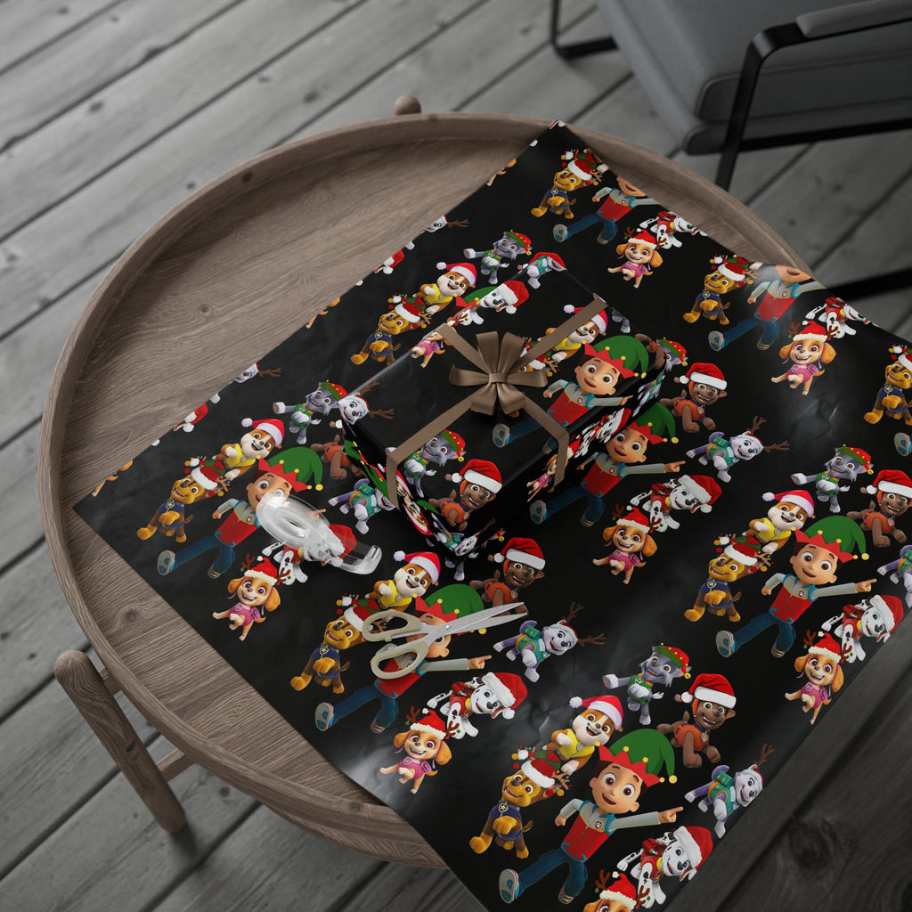 Paw Patrol Holiday Wrapping Paper, Festive Gift Wrapping, Christmas Decorations, Kids Birthday Parties, Unique Gift Wrap Ideas