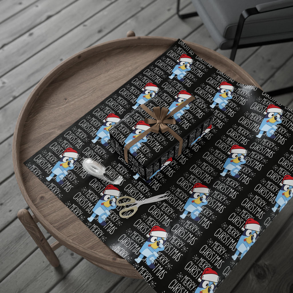 Bluey Cartoon Festive Christmas Wrapping Papers, Holiday Gift Wrap, Merry Christmas Wrapping, Cartoon Gift Wrap, Party Supplies, Seasonal Decorations